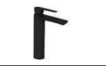 ALEO+ TALL SINGLE CONTROL WASHBASINFAUCET(NO DRAIN ) > MATT BLACK
